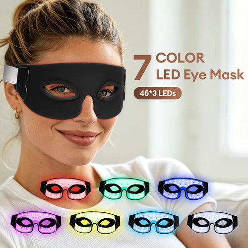 7-Color Flexible Silicone LED Photon Eye Mask